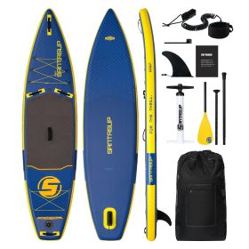 Inflatable Stand Up Paddle Board with Premium SUP Accessories Adjustable Paddle; Double Action Pump; ISUP Backpack;  Leash; Blow Up Paddleboard