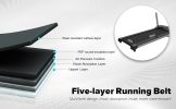 Foldable Treadmill 2.5HP Electric Folding Treadmill Running Walking Machine for Home Gym, Max 265 LBS Weight Capacity