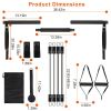 Pilates Bar Kit with 180LBS Resistance Bands Multifunctional Pilates Yoga Toning Bar Full Body Exercise