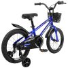 C16111A Kids Bike 16 inch for Boys & Girls with Training Wheels, Freestyle Kids' Bicycle with Bell,Basket and fender.