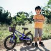 C16111A Kids Bike 16 inch for Boys & Girls with Training Wheels, Freestyle Kids' Bicycle with Bell,Basket and fender.